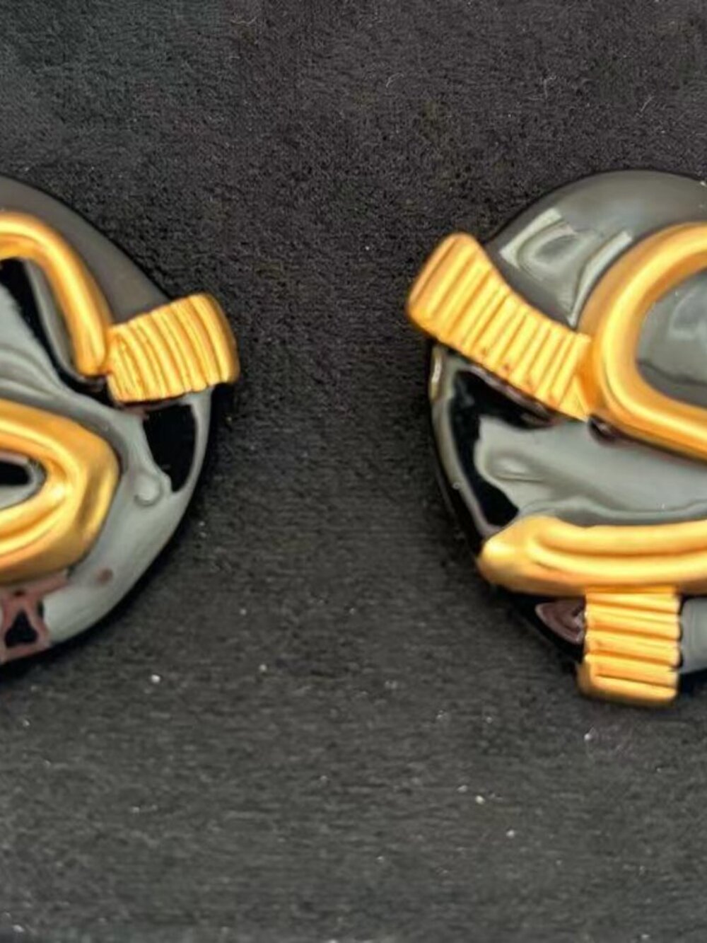 Schiaparelli Enamel Drip Stud Earrings
